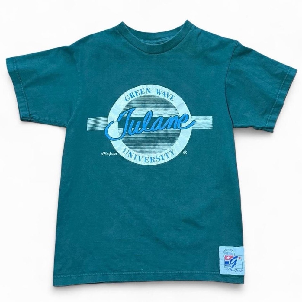 Vintage 90s The Game Tulane University Athletics NCAA Sports T-shirt Medium